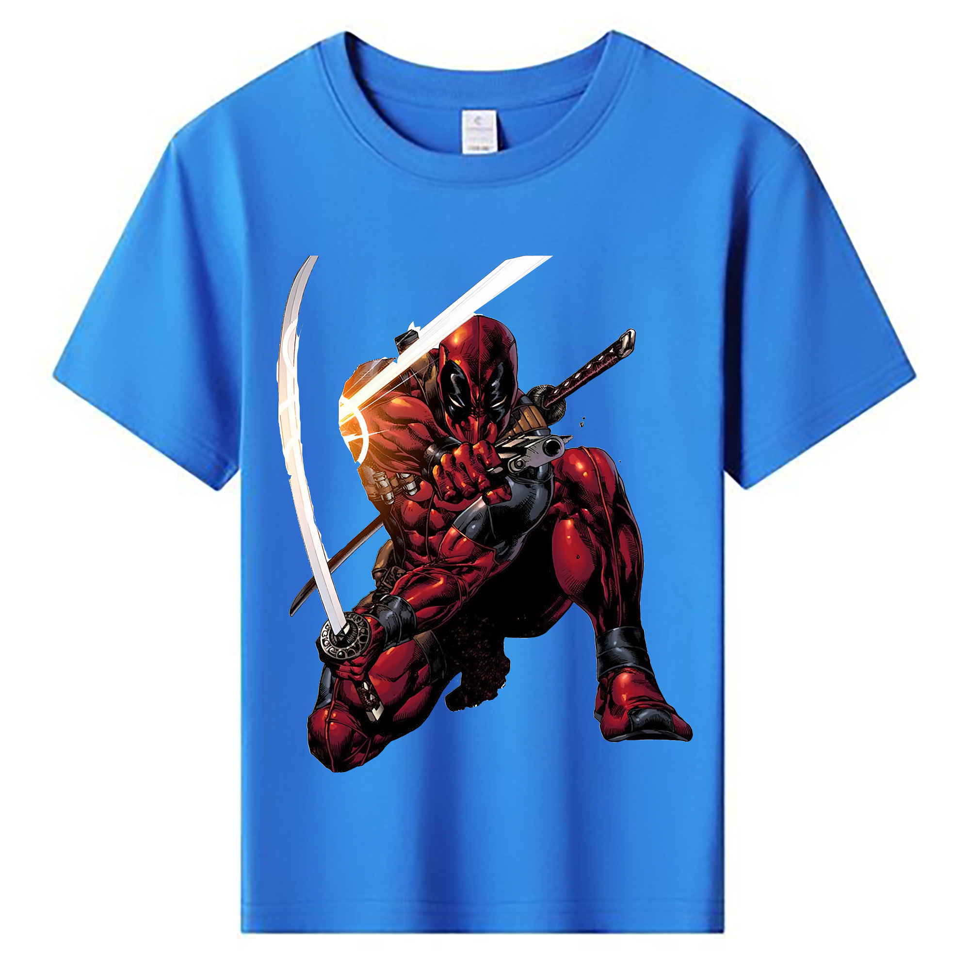 （画像用） Deadpool デッドプール 綿100％キッズTシャツ（フロントプリント）